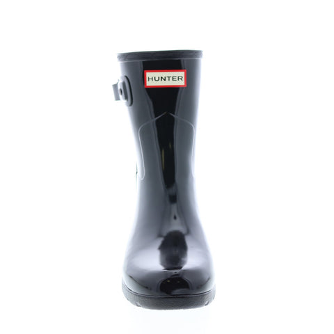 Hunter Refined Short Gloss Boot WFS2200RGL-BLK Womens BlackRain Boots
