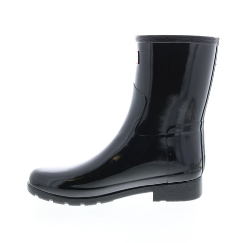 Hunter Refined Short Gloss Boot WFS2200RGL-BLK Womens BlackRain Boots