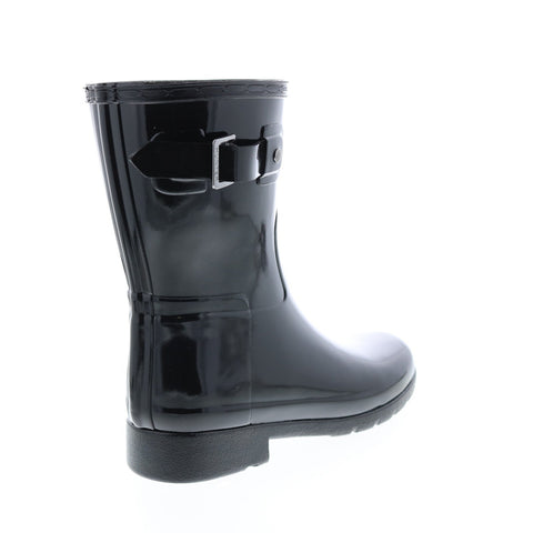 Hunter Refined Short Gloss Boot WFS2200RGL-BLK Womens BlackRain Boots