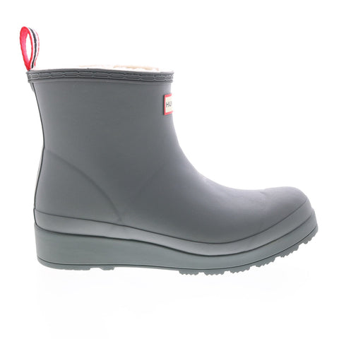 Hunter Play Short Insulated Boot WFS2235RMA-UBY Womens Gray Rain Boots