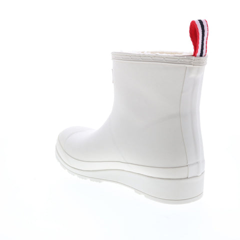 Hunter Play Short Insulated Boot WFS2235RMA-WHW Womens White Rain Boots