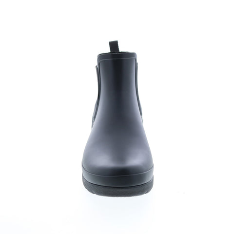 Hunter Refined Rain Boots Vertical Quilt Boot WFS2239RMA-BLK Womens Black Rain Boots