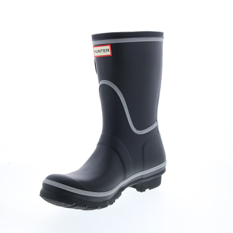 Hunter Original Short Reflective Outline Boot Womens Black Rain Boots