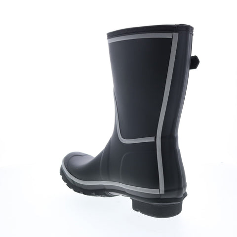 Hunter Original Short Reflective Outline Boot Womens Black Rain Boots