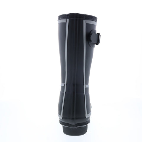 Hunter Original Short Reflective Outline Boot Womens Black Rain Boots