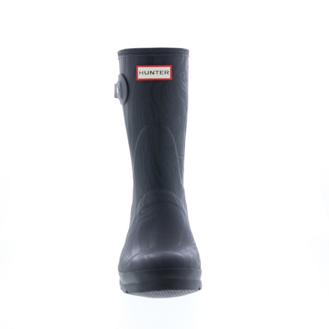 Hunter Original Short Erosion Texture Boot WFS2242RMA-ETB Womens Black Rain Boots