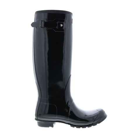 Hunter Original Tall Gloss Boot WFT1000RGL-BLK Womens Black Rain Boots