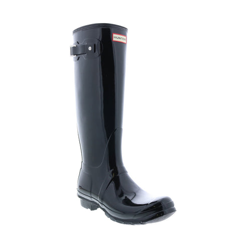 Hunter Original Tall Gloss Boot WFT1000RGL-BLK Womens Black Rain Boots