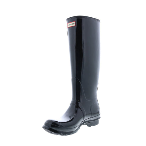 Hunter Original Tall Gloss Boot WFT1000RGL-BLK Womens Black Rain Boots