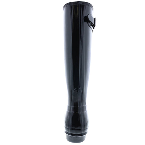 Hunter Original Tall Gloss Boot WFT1000RGL-BLK Womens Black Rain Boots
