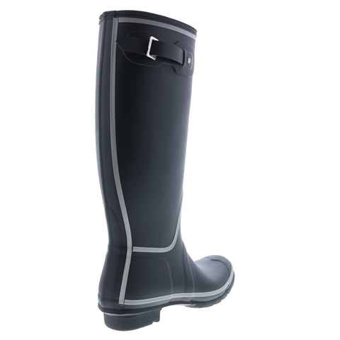 Hunter Original Tall Reflective Outline Boot WFT2240RMA-BLK Womens Black Rain Boots