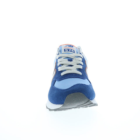 New Balance 574 WL574QA Womens Blue Suede Lace Up Lifestyle Sneakers Shoes