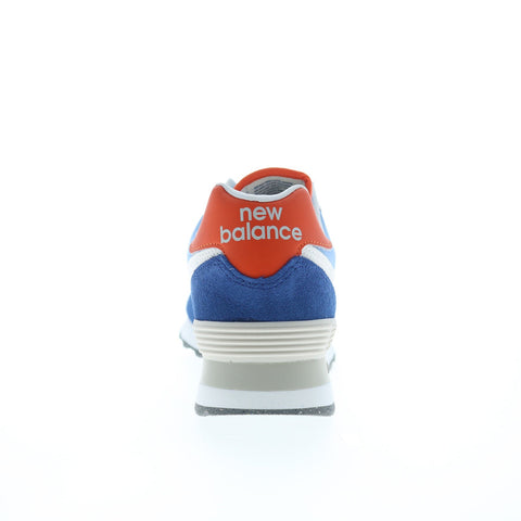 New Balance 574 WL574QA Womens Blue Suede Lace Up Lifestyle Sneakers Shoes
