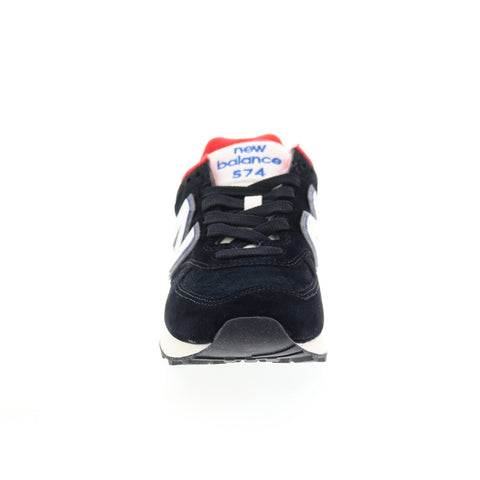New Balance 574 WL574WG2 Womens Black Suede Lifestyle Sneakers Shoes