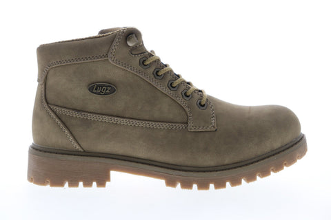 Lugz Mantle Mid WMANTLMD-2993 Mens Gray Nubuck Casual Dress Lace Up Boots Shoes