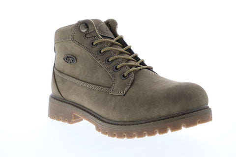 Lugz Mantle Mid WMANTLMD-2993 Mens Gray Nubuck Casual Dress Lace Up Boots Shoes
