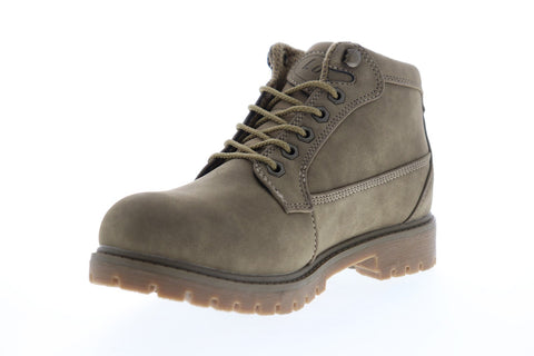 Lugz Mantle Mid WMANTLMD-2993 Mens Gray Nubuck Casual Dress Lace Up Boots Shoes
