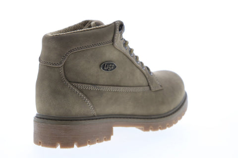 Lugz Mantle Mid WMANTLMD-2993 Mens Gray Nubuck Casual Dress Lace Up Boots Shoes