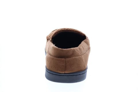 Dear Foams Moccasin WMTCM-30475 Mens Brown Canvas Moccasin Slippers Shoes