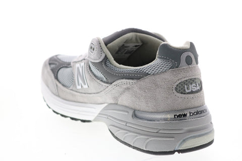 New Balance 993 WR993GL Womens Gray Suede Athletic Running Shoes