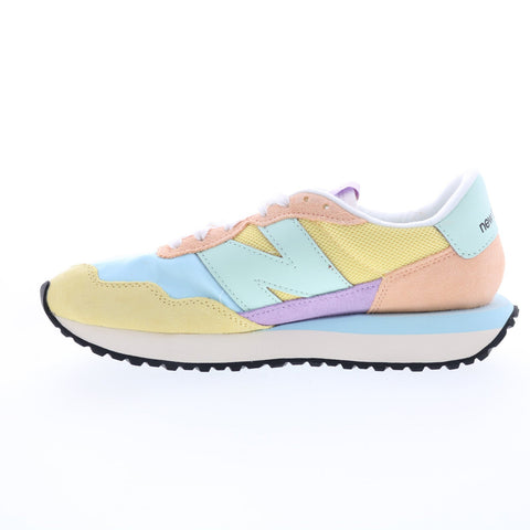 New Balance 237 WS237VB Womens Yellow Suede Lifestyle Sneakers Shoes