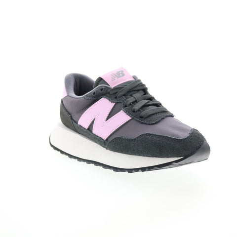 New Balance 237 WS237YA Womens Black Suede Lace Up Lifestyle Sneakers Shoes