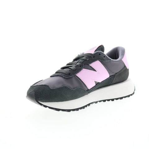 New Balance 237 WS237YA Womens Black Suede Lace Up Lifestyle Sneakers Shoes