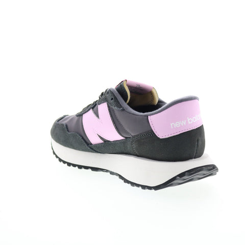 New Balance 237 WS237YA Womens Black Suede Lace Up Lifestyle Sneakers Shoes