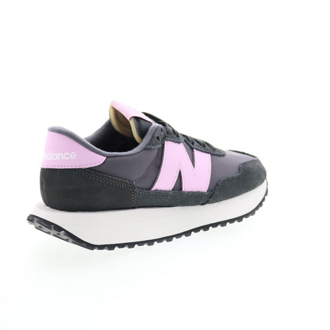 New Balance 237 WS237YA Womens Black Suede Lace Up Lifestyle Sneakers Shoes