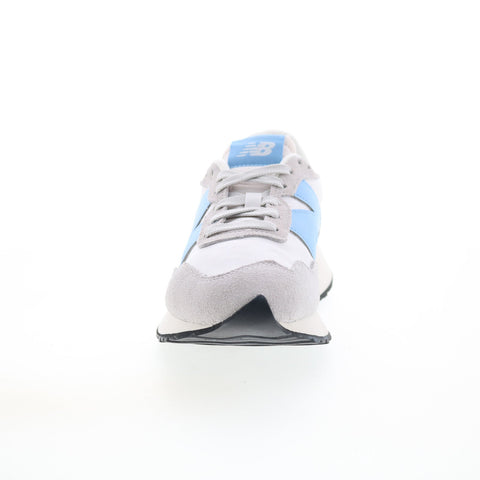 New Balance 237 WS237YC Womens Gray Suede Lace Up Lifestyle Sneakers Shoes