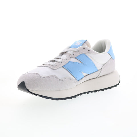 New Balance 237 WS237YC Womens Gray Suede Lace Up Lifestyle Sneakers Shoes