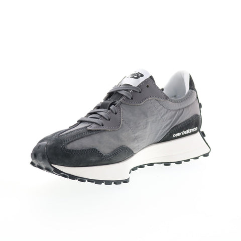 New Balance 327 WS327VF Womens Gray Suede Lace Up Lifestyle Sneakers Shoes
