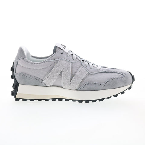 New Balance 327 WS327VG Womens Gray Suede Lace Up Lifestyle Sneakers Shoes