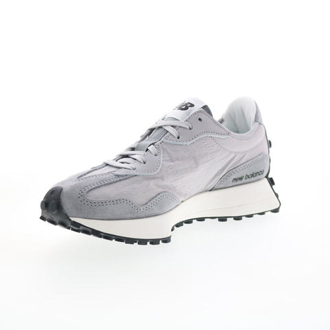 New Balance 327 WS327VG Womens Gray Suede Lace Up Lifestyle Sneakers Shoes