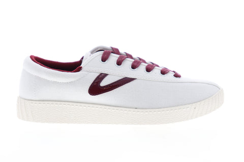 Tretorn Nylite 28 Plus Womens White Canvas Low Top Lifestyle Sneakers Shoes