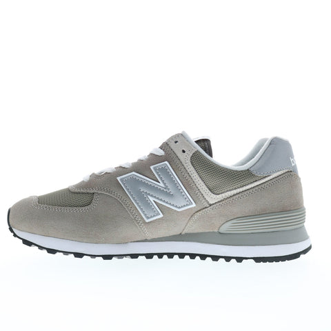 New Balance 574 XML574EGG Mens Gray Suede Lace Up Lifestyle Sneakers Shoes