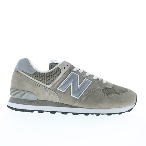 New Balance 574 XML574EVG Mens Gray Wide Suede Lifestyle Sneakers Shoes
