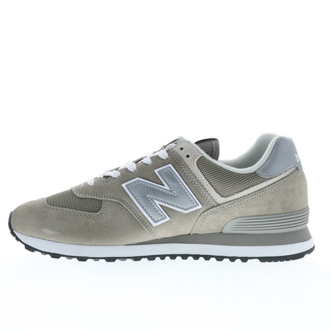 New Balance 574 XML574EVG Mens Gray Wide Suede Lifestyle Sneakers Shoes
