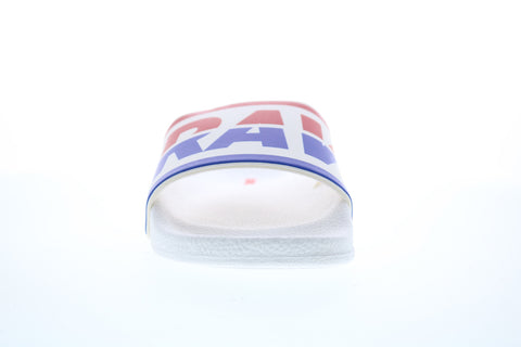 Diesel A-Lohaa Sa-Maral Mens White Slip On Slides Sandals Shoes