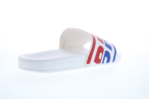 Diesel A-Lohaa Sa-Maral Mens White Slip On Slides Sandals Shoes