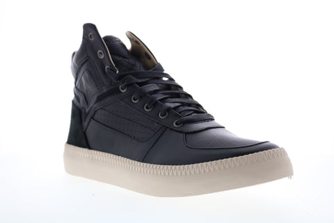 Diesel S-Spaark Mid Mens Black Leather Lace Up Lifestyle Sneakers Shoes