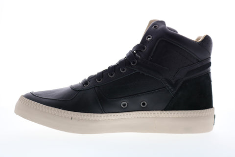 Diesel S-Spaark Mid Mens Black Leather Lace Up Lifestyle Sneakers Shoes