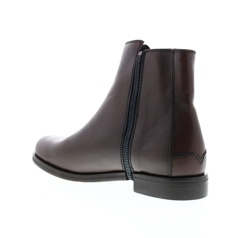 Diesel Zip-Round Dressy D-Zipphim Mens Brown Leather Zipper Casual Dress Boots