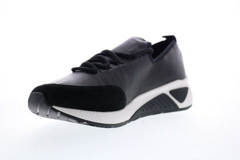Diesel Skb S-Kby Mens Black Leather Lace Up Lifestyle Sneakers Shoes