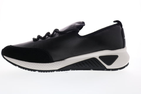 Diesel Skb S-Kby Mens Black Leather Lace Up Lifestyle Sneakers Shoes