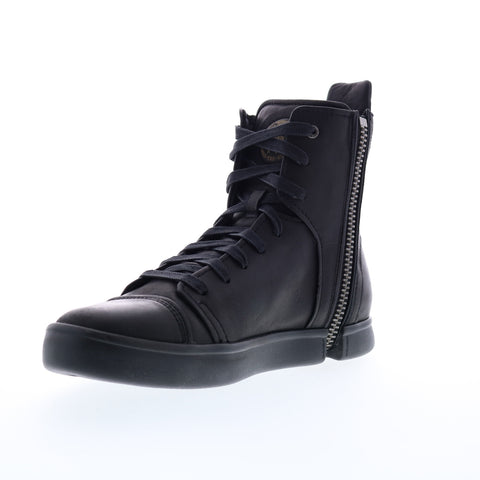 Diesel Zip-Round S-Nentish Hbd Mens Black Leather Lifestyle Sneakers Shoes