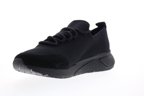 Diesel Skb S-Kby Stripe Mens Black Canvas Lace Up Lifestyle Sneakers Shoes