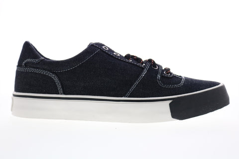 Diesel 355 Flip S-Flip Low Mens Blue Canvas Lace Up Lifestyle Sneakers Shoes