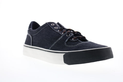 Diesel 355 Flip S-Flip Low Mens Blue Canvas Lace Up Lifestyle Sneakers Shoes