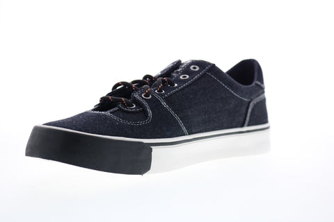 Diesel 355 Flip S-Flip Low Mens Blue Canvas Lace Up Lifestyle Sneakers Shoes